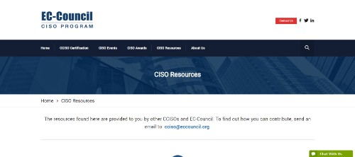 EC Council CCISO Resources