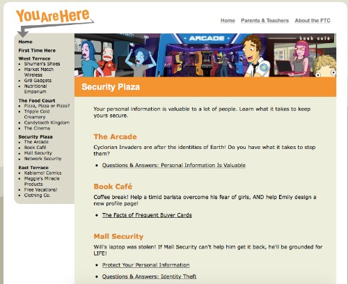 Federal Trade Commission's You Are Here