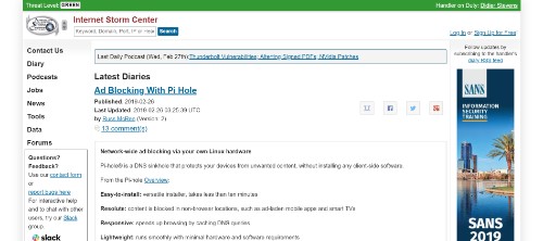 SANS Internet Storm Center
